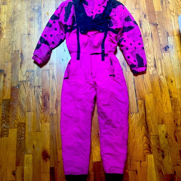Vintage Tyrolia By Head Snow/ ski Suit Pink Retro - Picture 3 of 9